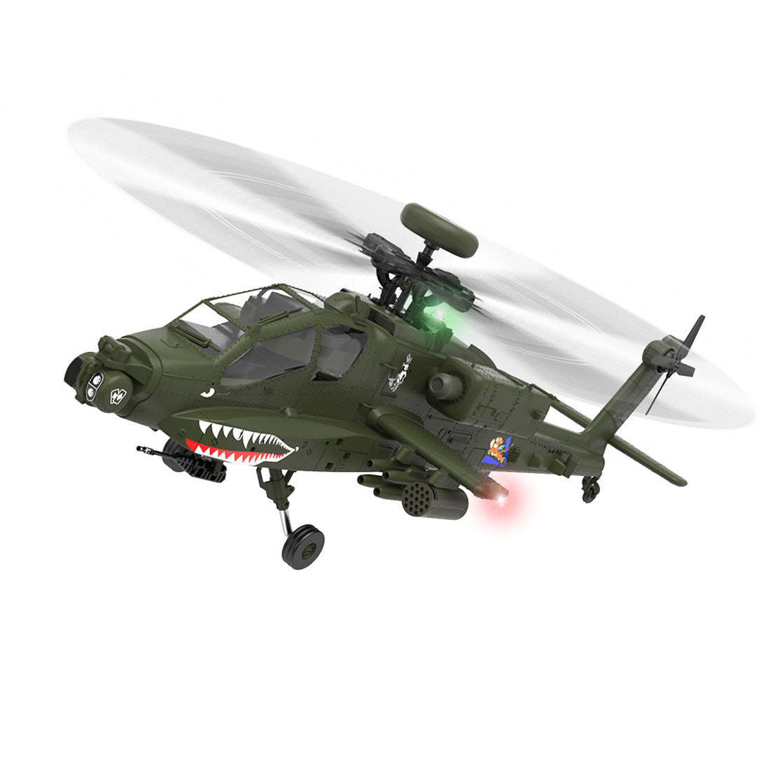 F11 AH-64 Apache RC Helicopter Model 1/32 Scale 2.4G 6CH