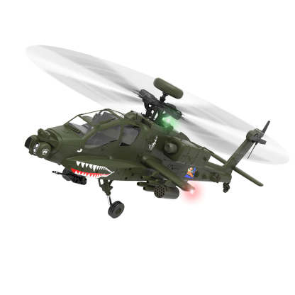F11 AH-64 Apache RC Helicopter Model 1/32 Scale 2.4G 6CH
