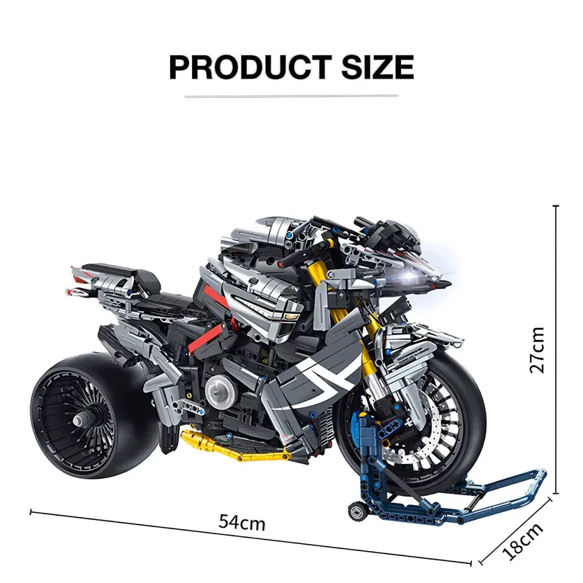 1:5 Suzuki B-King Model With 2426 Bricks