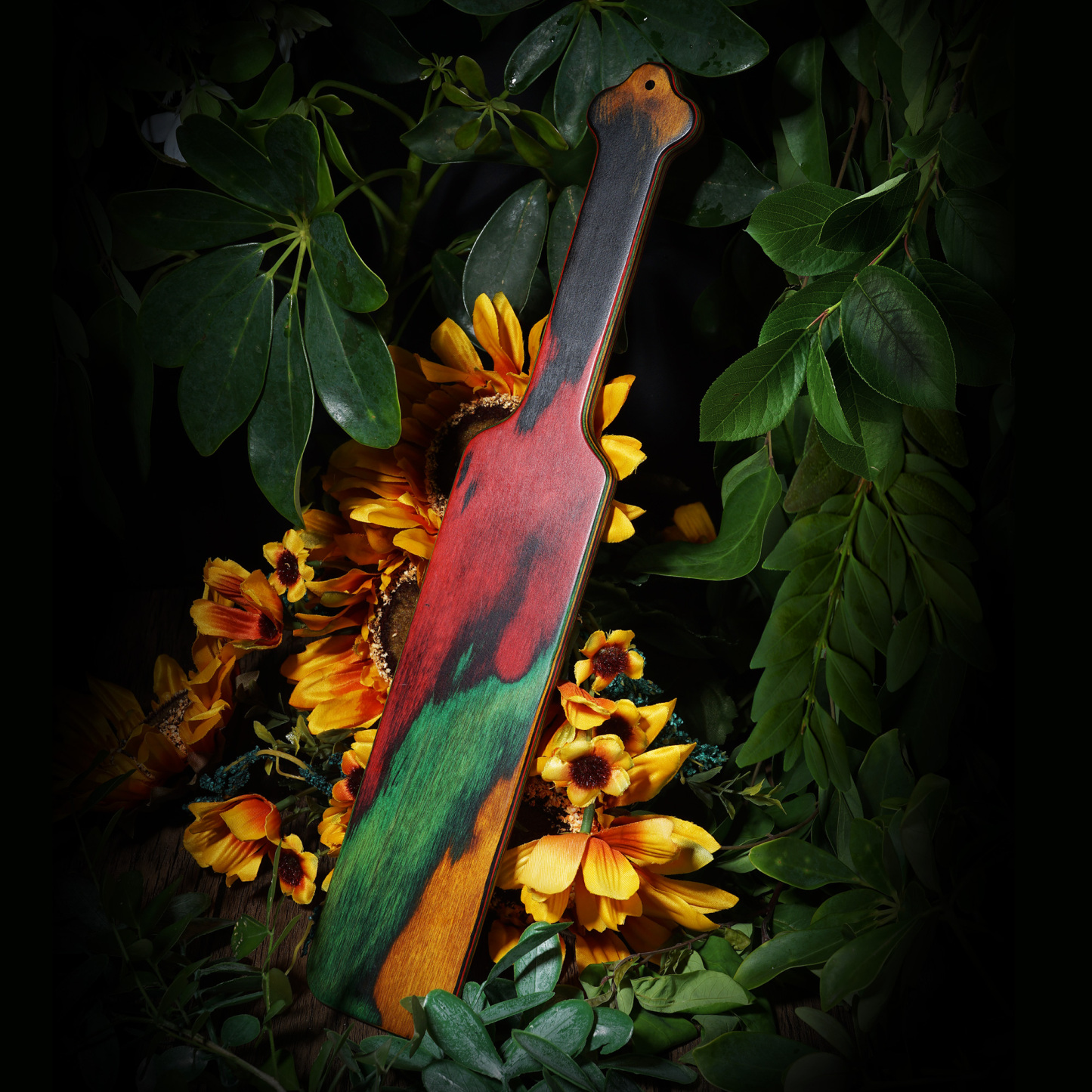 Colored wooden square clapper