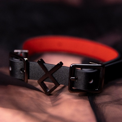 GREED - Leather Slave Collar & Leash