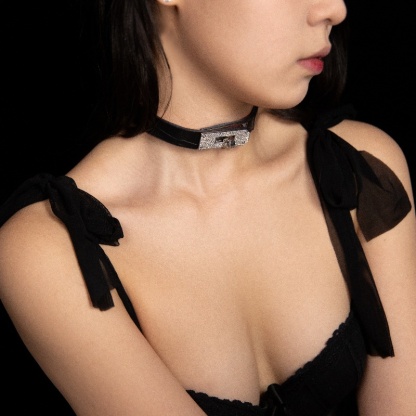 PRIDE - Alligator Leather Slave Choker