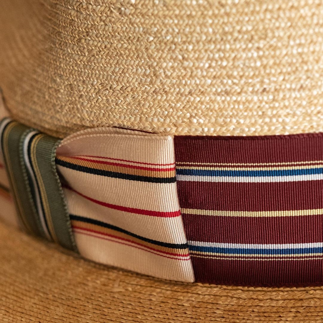 Natural Panama Hat-Ribbons Series