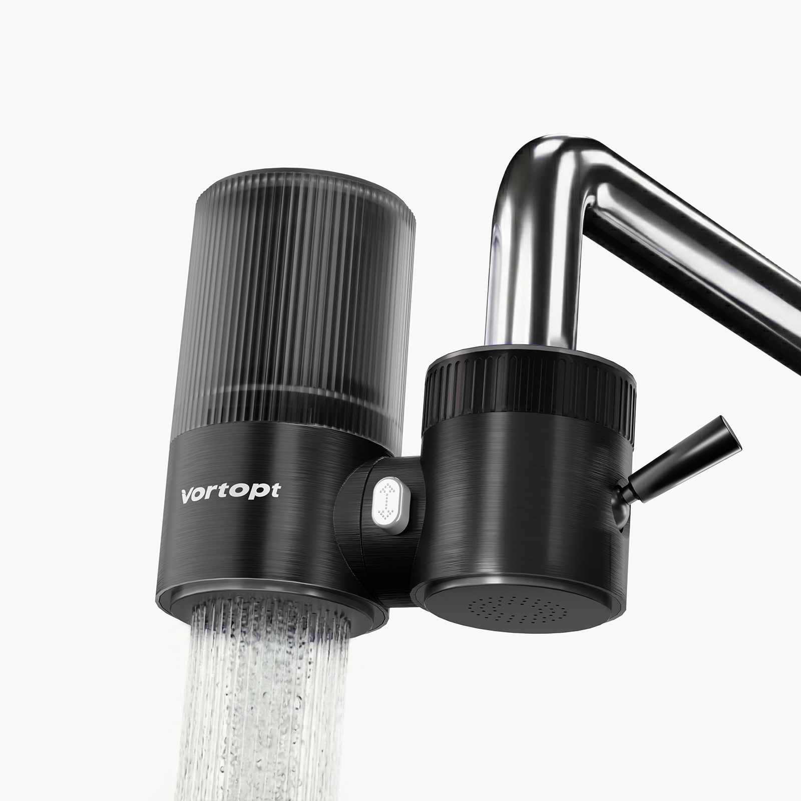 Vortopt Faucet Water Filter,360° Rotary Kitchen Faucet Filter with Carbon Block Filter, 350 Gallon NSF Certified Agua Purifier,can Reduce 99% Chlorine,Improve Taste, Drinking Water Filter,T10