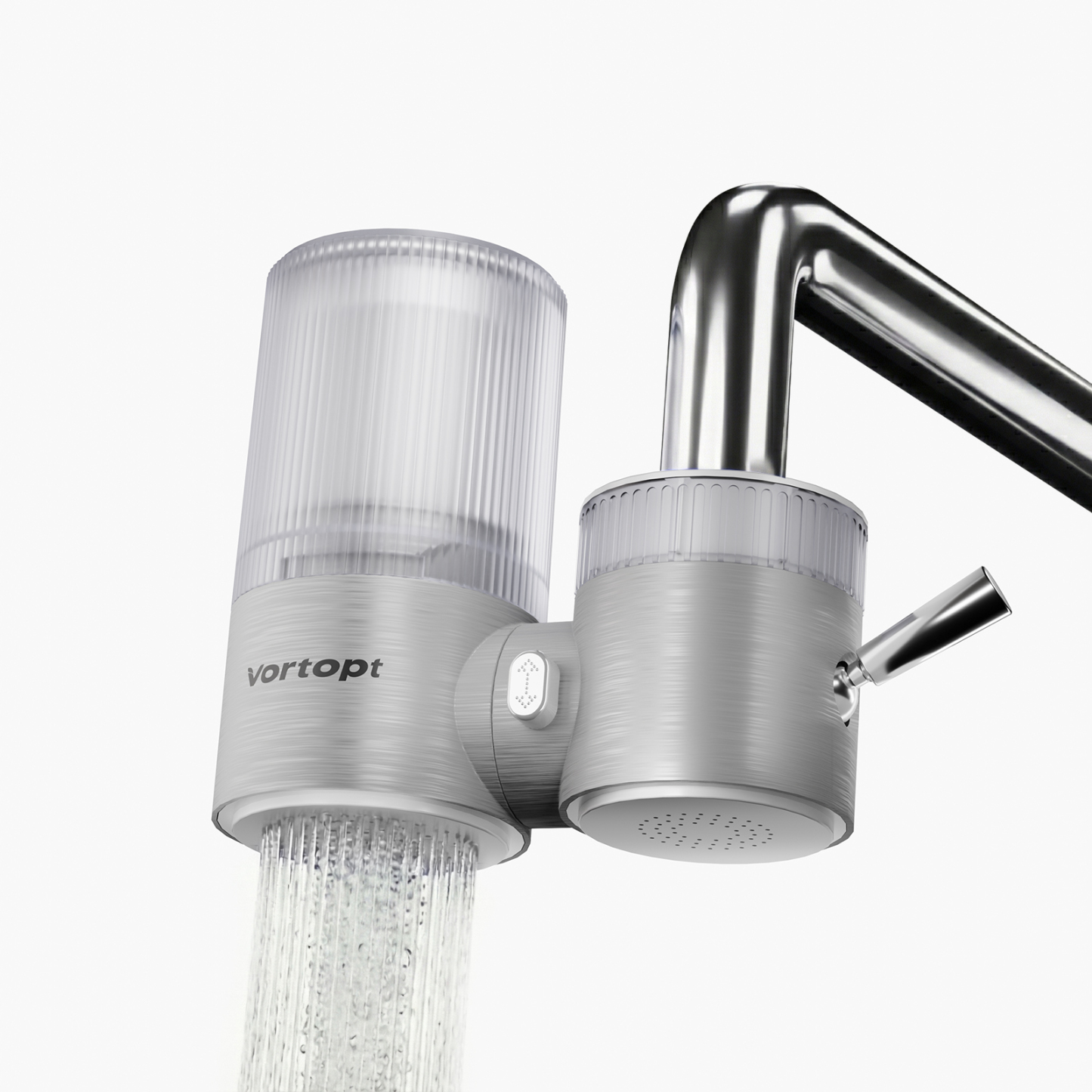 Vortopt Faucet Water Filter,360° Rotary Kitchen Faucet Filter with Carbon Block Filter, 350 Gallon NSF Certified Agua Purifier,can Reduce 99% Chlorine,Improve Taste, Drinking Water Filter,T10