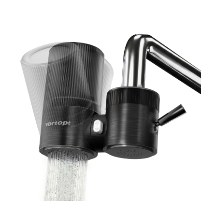 Vortopt Faucet Water Filter,360° Rotary Kitchen Faucet Filter with Carbon Block Filter, 350 Gallon NSF Certified Agua Purifier,can Reduce 99% Chlorine,Improve Taste, Drinking Water Filter,T10