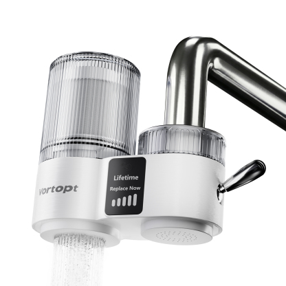 Vortopt Water Filter for Sink Faucet,NSF/ANSI 42 Certified Faucet Water Filter,with Display & 400 Gallon Capacity.