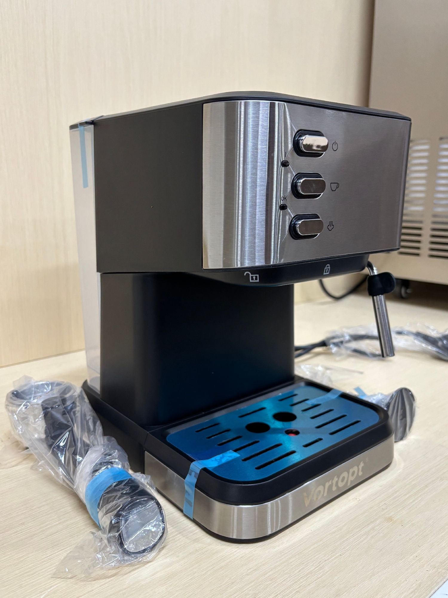 Vortopt Espresso Machine Professional Espresso Maker With Auto Milk Frother, Home Compact Espresso Coffee Machine , Removable Water Tank For Latte, Cappuccino