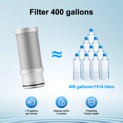 Vortopt Faucet Water Filter,360° Rotary Kitchen Faucet Filter with Carbon Block Filter, 350 Gallon NSF Certified Agua Purifier,can Reduce 99% Chlorine,Improve Taste, Drinking Water Filter,T10