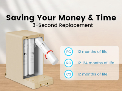  PC/RO/C2  UR02/UR03 Replacement Filter Compatible Reverse Osmosis System, Vortopt 