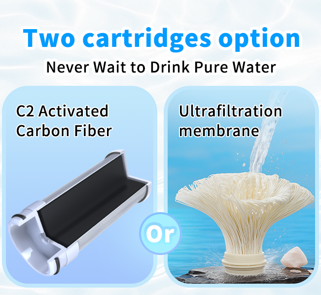 Advanced Sink Faucet Filter, 360 ° Rotary Faucet Water Purifier, NSF Certified Level 5 Filtration, Compatible with 99% of Faucets(Black-T6-CTO/T6-UF)