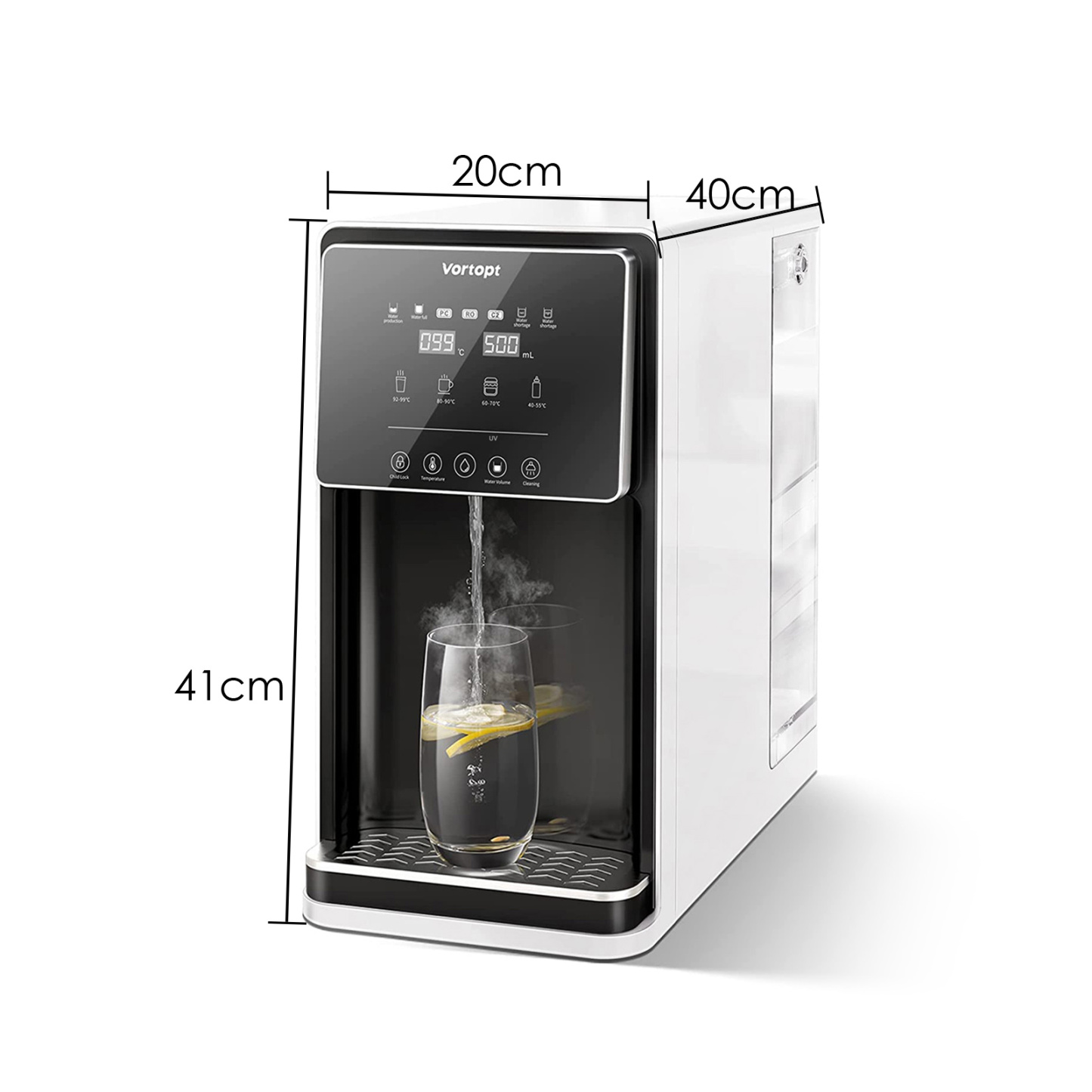UR02 Countertop Reverse Osmosis System, Vortopt