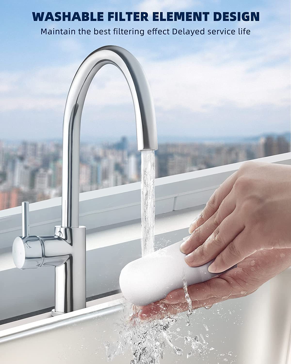 Replacement for T4-ACF Faucet Water Filter，Vortopt 