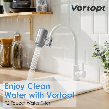 T2 500G Stainless Steel Faucet Water Filter for Sink, Vortopt