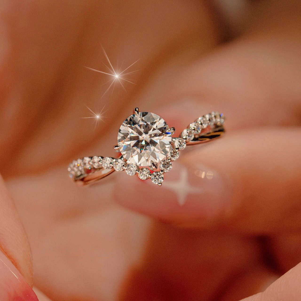 🔥 Last Day Buy 1, Get 1 FREE! 🔥Resize CZ Diamond Engagement Ring 