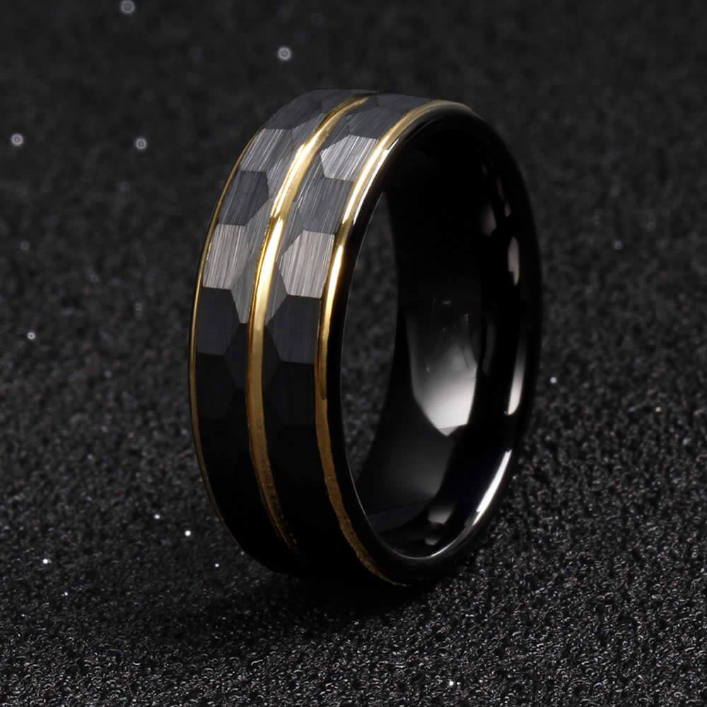 🔥 Last Day! Free Jewelry! 49% OFF,$10 Discount, 2nd 50% OFF🔥Tungsten Steel Ring Red Guitar String Tungsten Carbide 