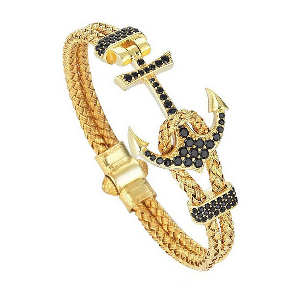 🔥 Last Day 49% OFF+Free Golden Necklace 🔥 3rd Free,Add 3rd To Cart Auto Discount 🔥Vintage Leather Anchor Bracelet 