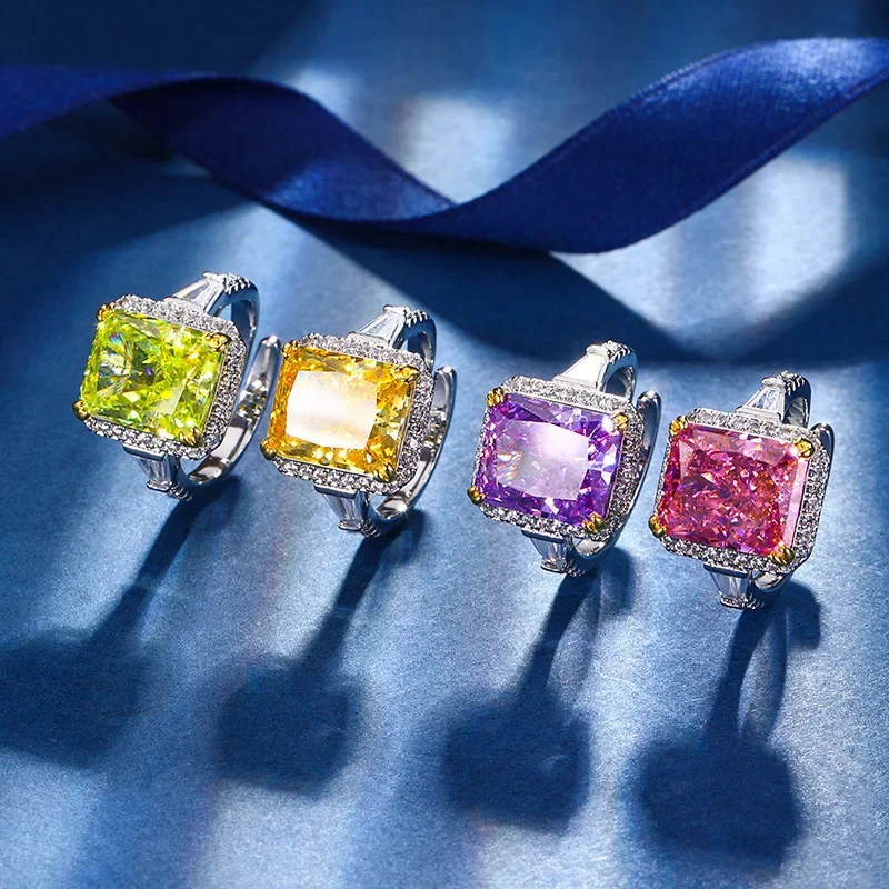  Purple Lab Sapphire High Carbon Diamonds  Wedding Band Adjustable Ring Resizable