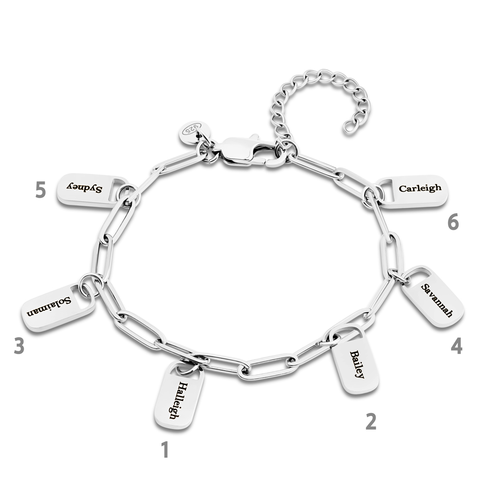 Rory Chain Link Bracelet with Custom Charms