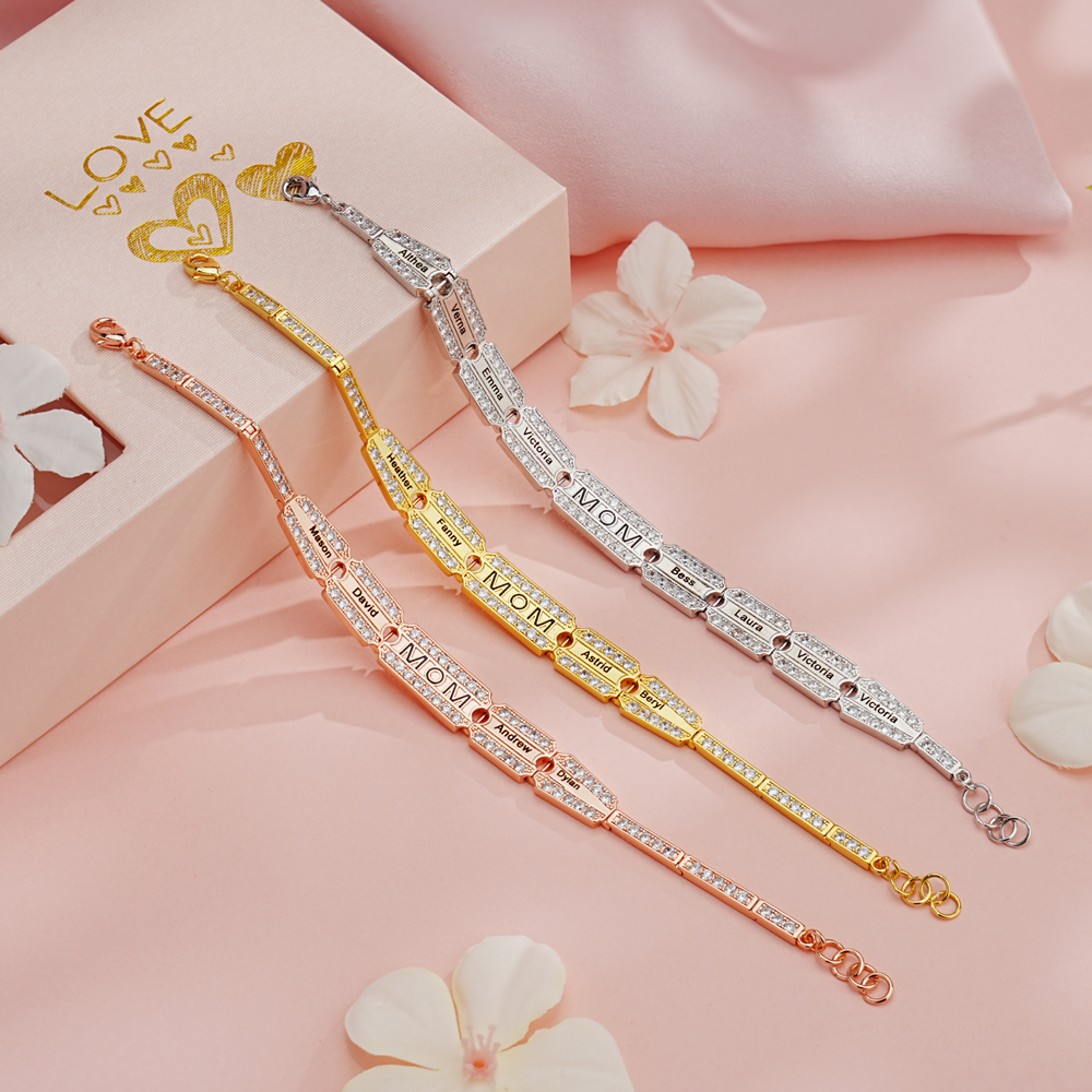 Custom Name Diamond Bracelet