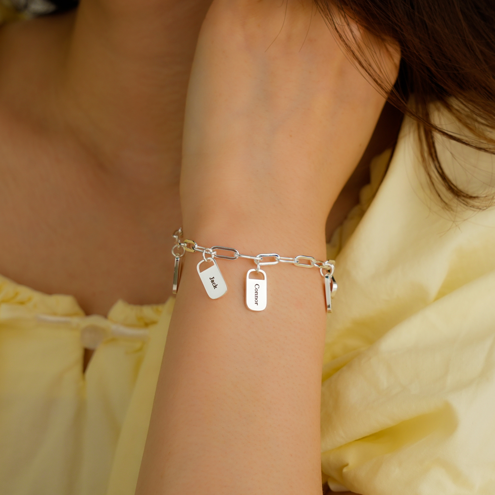 Rory Chain Link Bracelet with Custom Charms