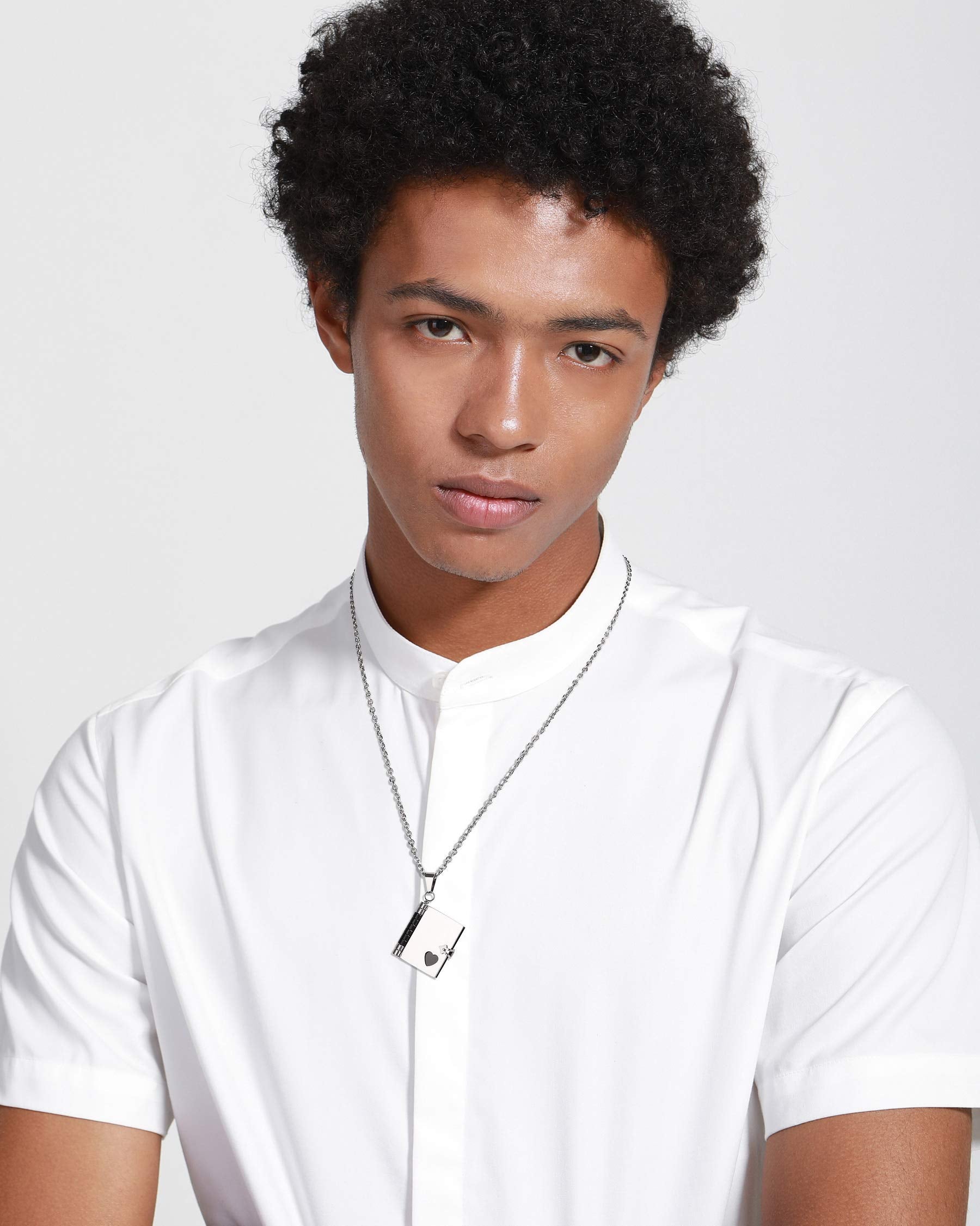 Christmas Gift Personalized Book Locket Necklace