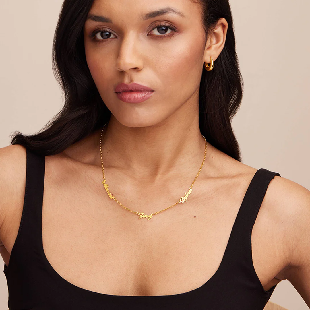Personalized Multiple Name Necklace