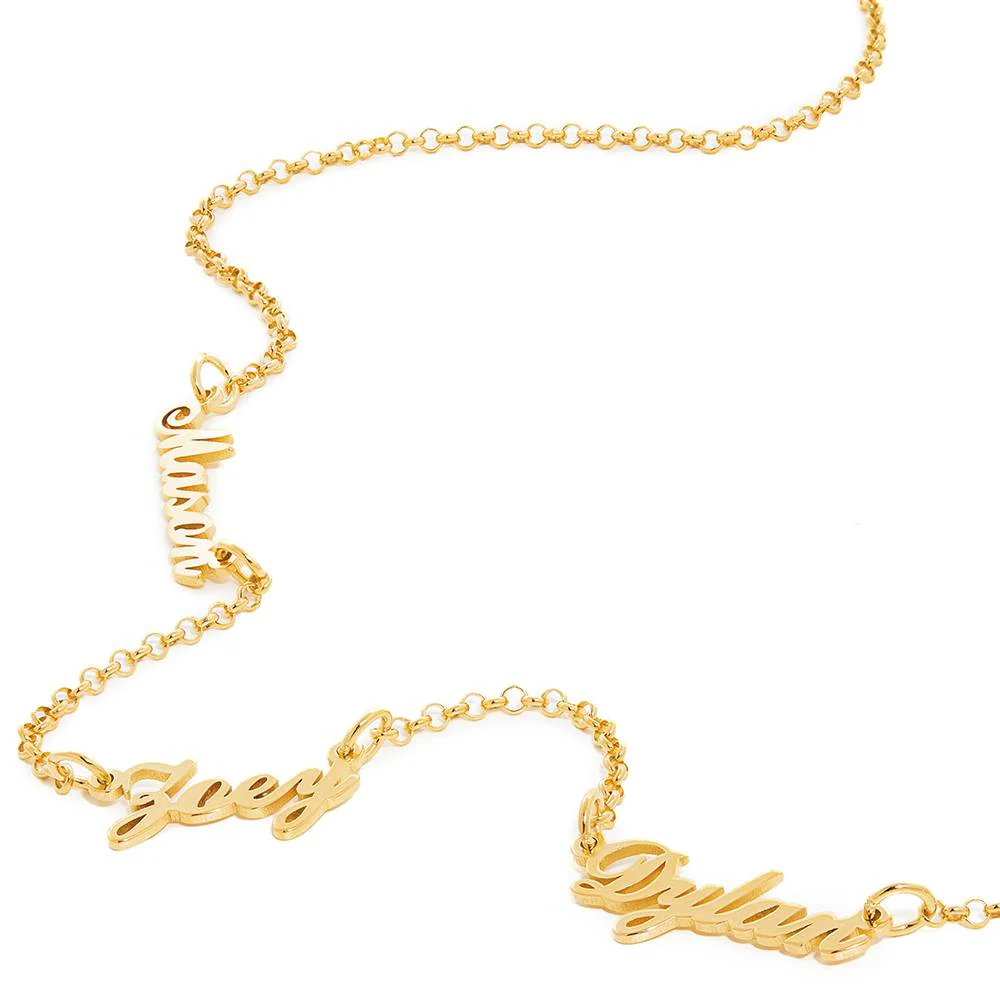 Personalized Multiple Name Necklace