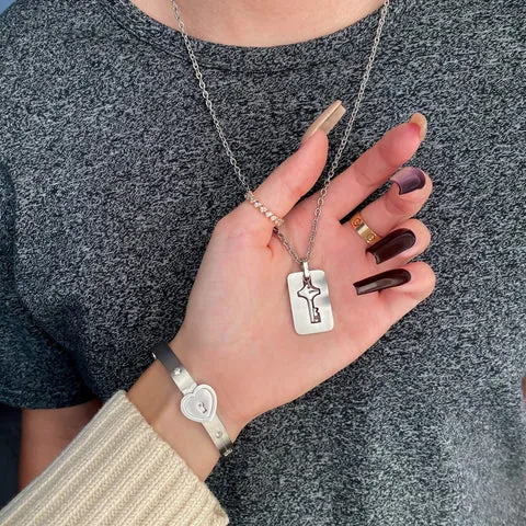 Love Lock Bracelet and Key Necklace