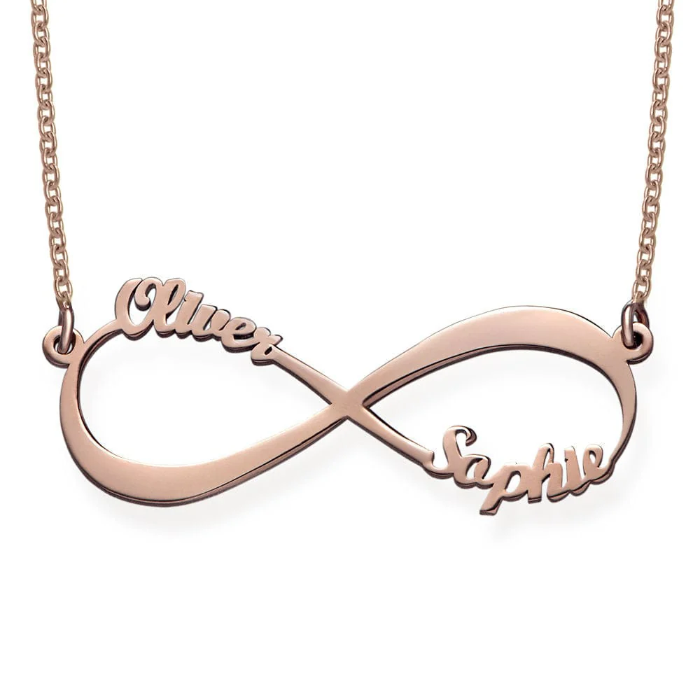 Mother's Day Gift, Infinity Love Name Necklace