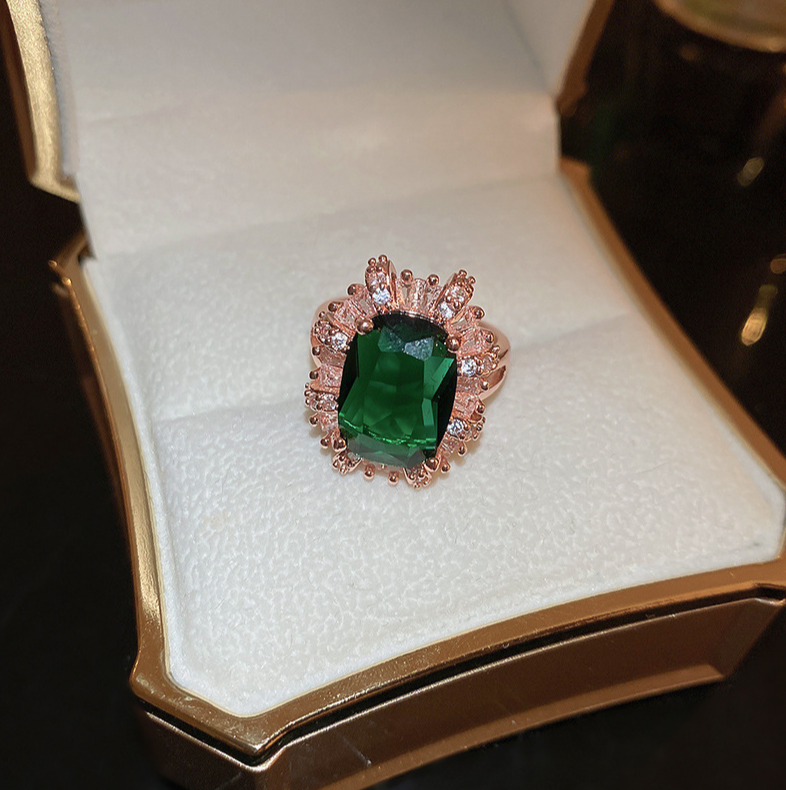 Emerald Radiant Ring