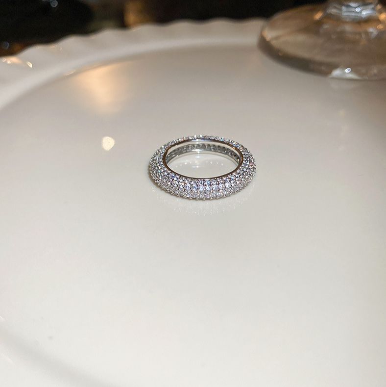 Moissanite Silver Ring