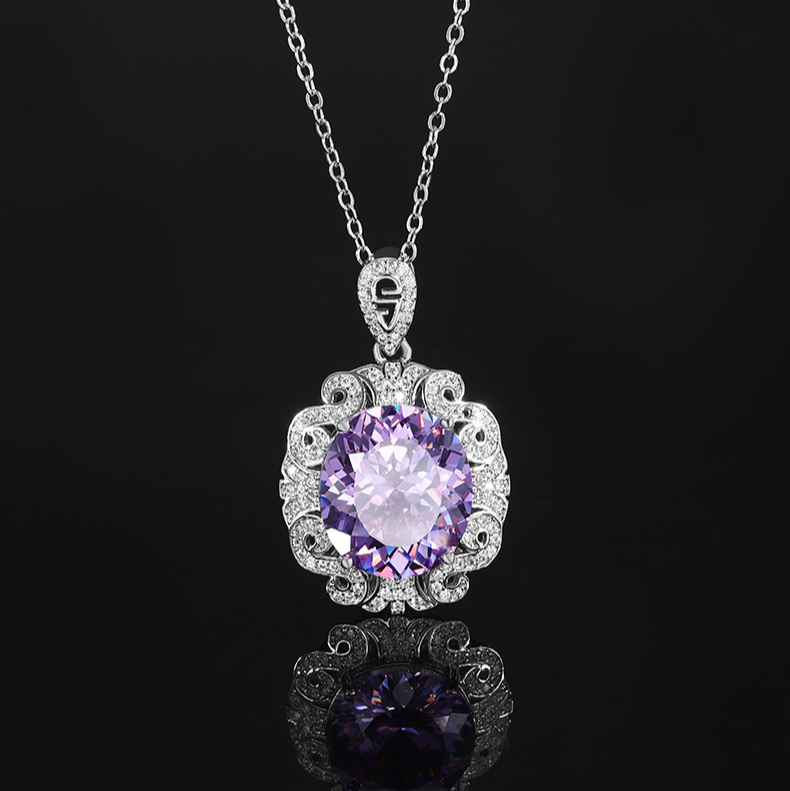 Round Zircon necklace