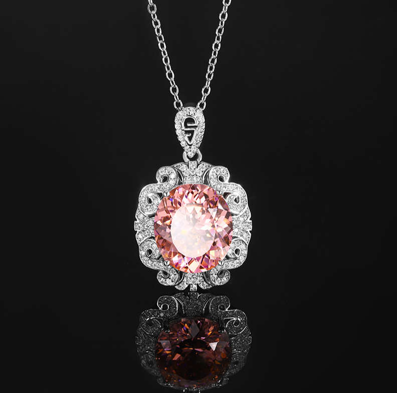 Round Zircon necklace