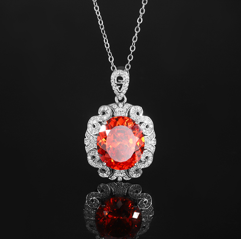 Round Zircon necklace
