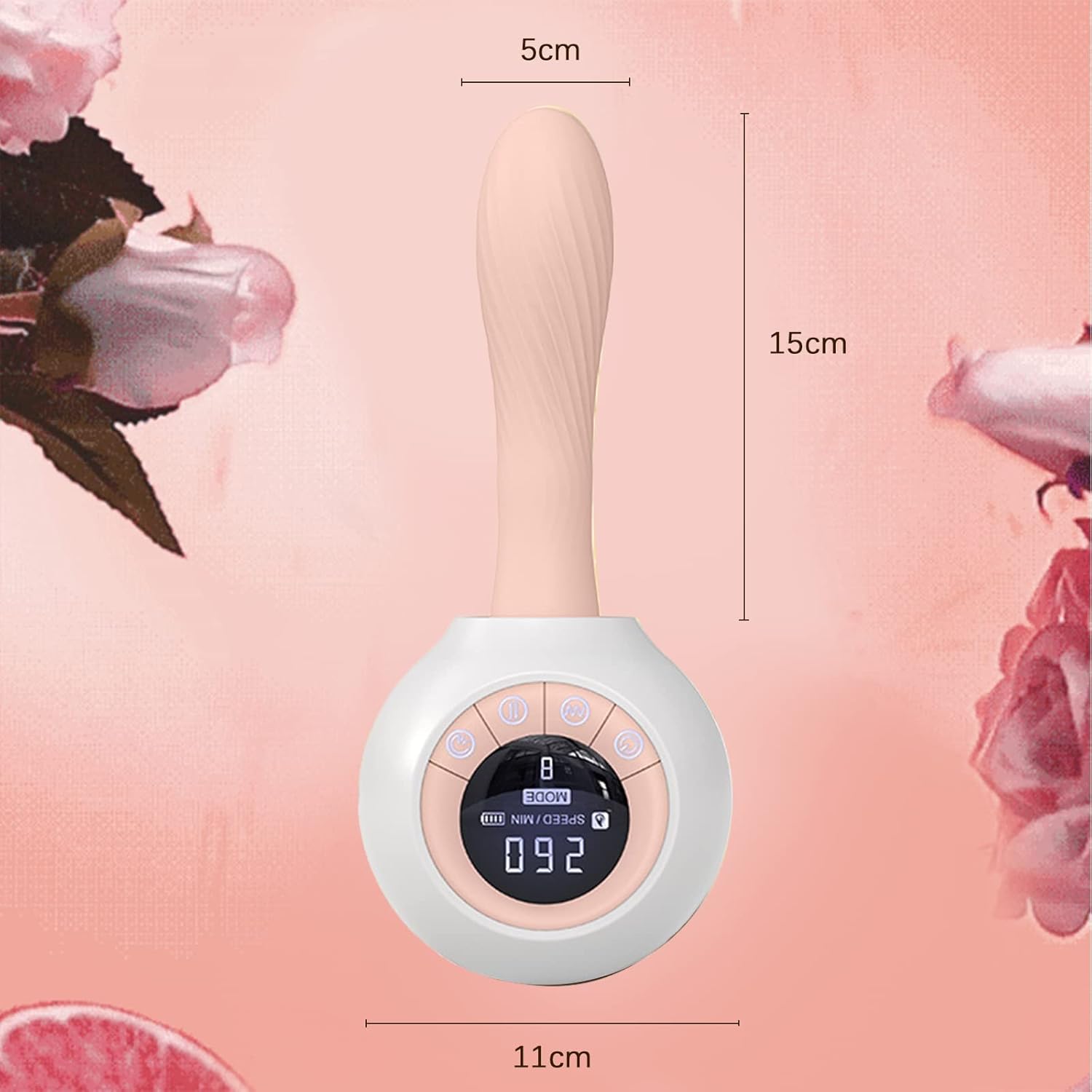 Female Dildo Wireless Remote Control Heated Insertion Masturbation Vibrator