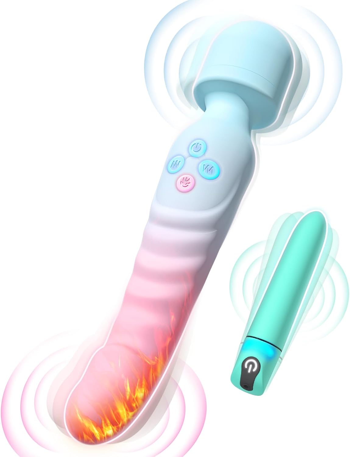G Spot Vibrator Wand & Bullet Vibrator Set - Vibrators Sex Toys for Women, Clitoral Stimulator Dildo