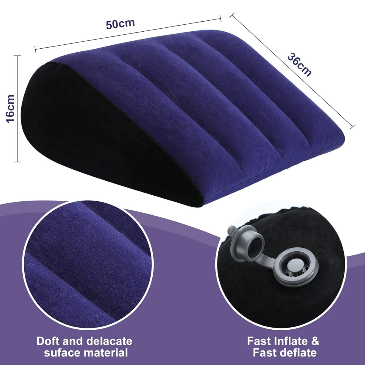 Sex Toys Adult Toys Pillow Position Cushion Triangle Inflatable Ramp Furniture Couples Toy