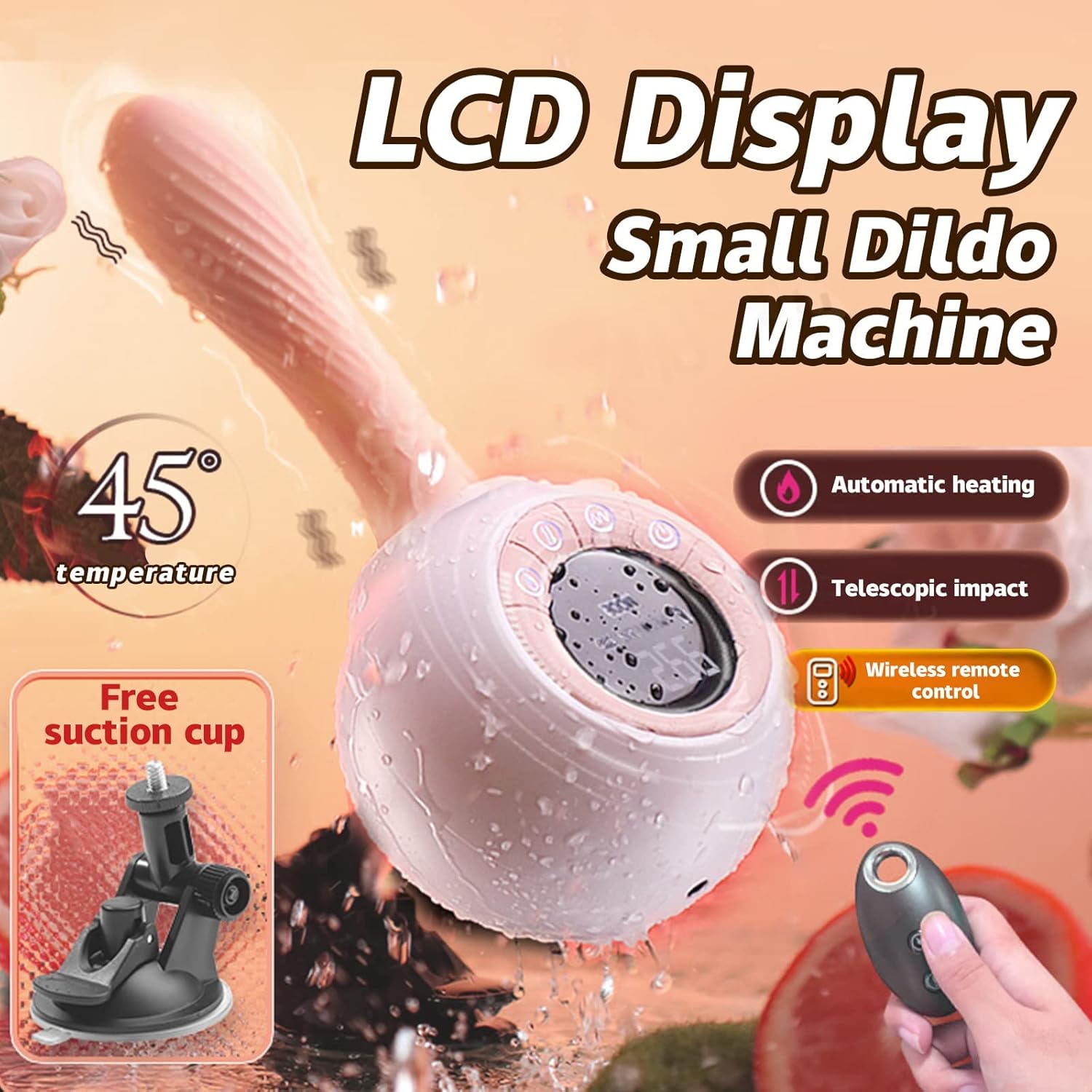 Female Dildo Wireless Remote Control Heated Insertion Masturbation Vibrator