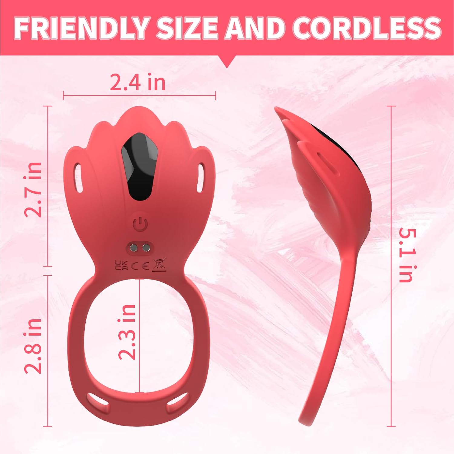 Adult Sex Toys Wearable Panty Vibrator, Vibrating Penis Ring Clitoral Stimulator, Couple Sex Toy with APP & Remote Control Vibrators