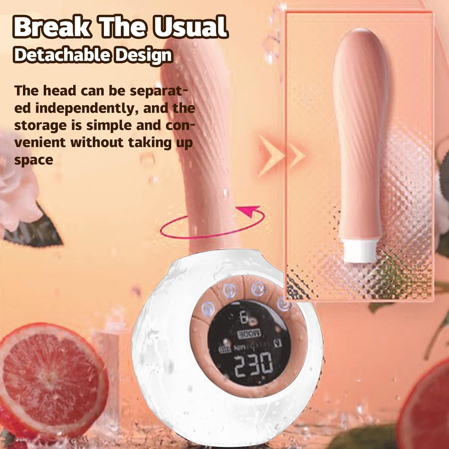 Female Dildo Wireless Remote Control Heated Insertion Masturbation Vibrator