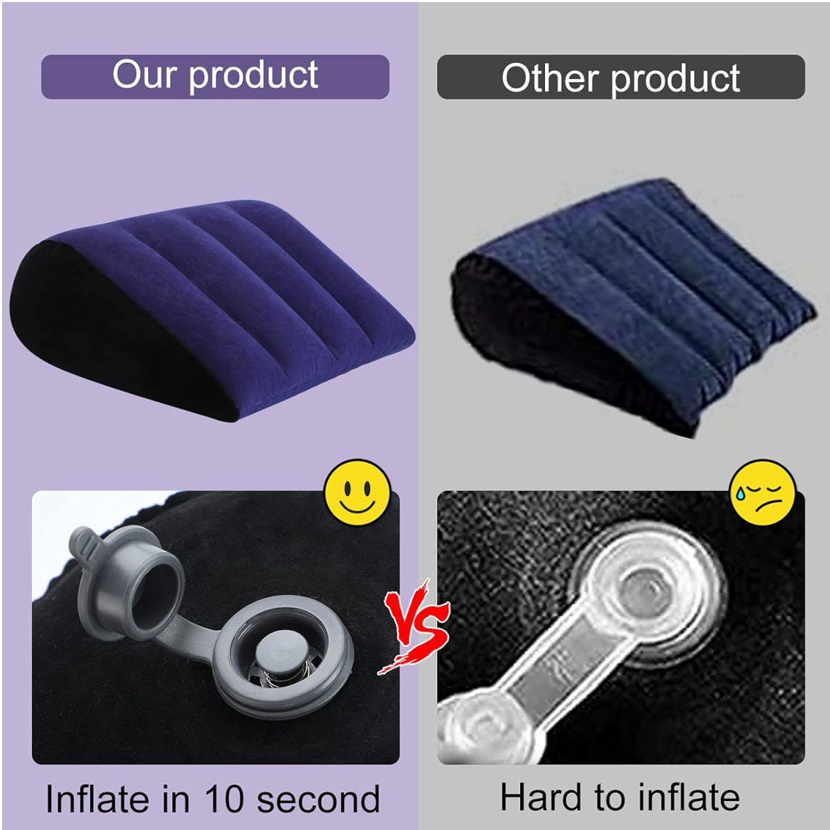 Sex Toys Adult Toys Pillow Position Cushion Triangle Inflatable Ramp Furniture Couples Toy