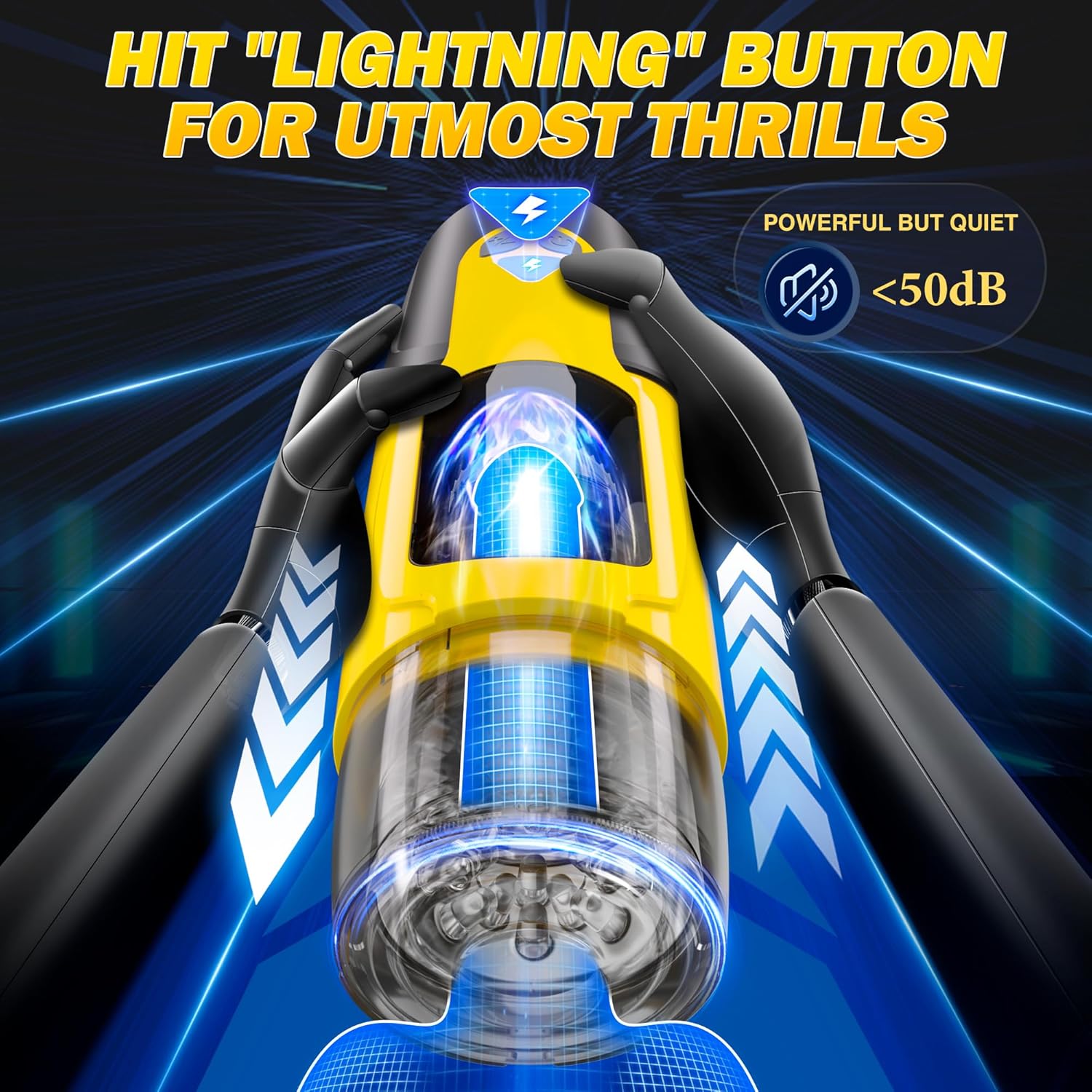 Sex Toys for Men Male Masturbator, Adult Sex Toy with Suction Base