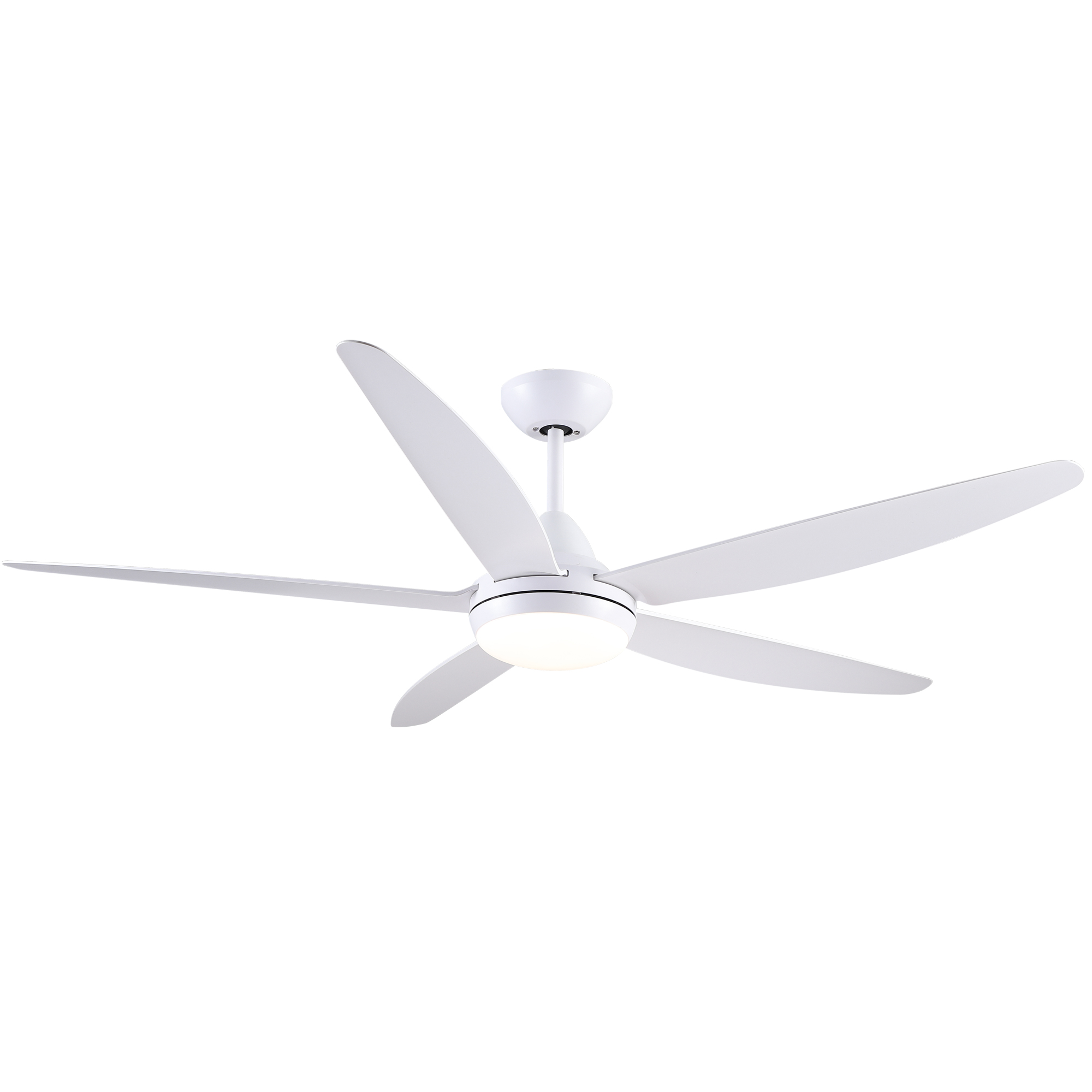 A set of white 5-blades for YUHAO 56 In. ceiling fan with light -DDC1103W56