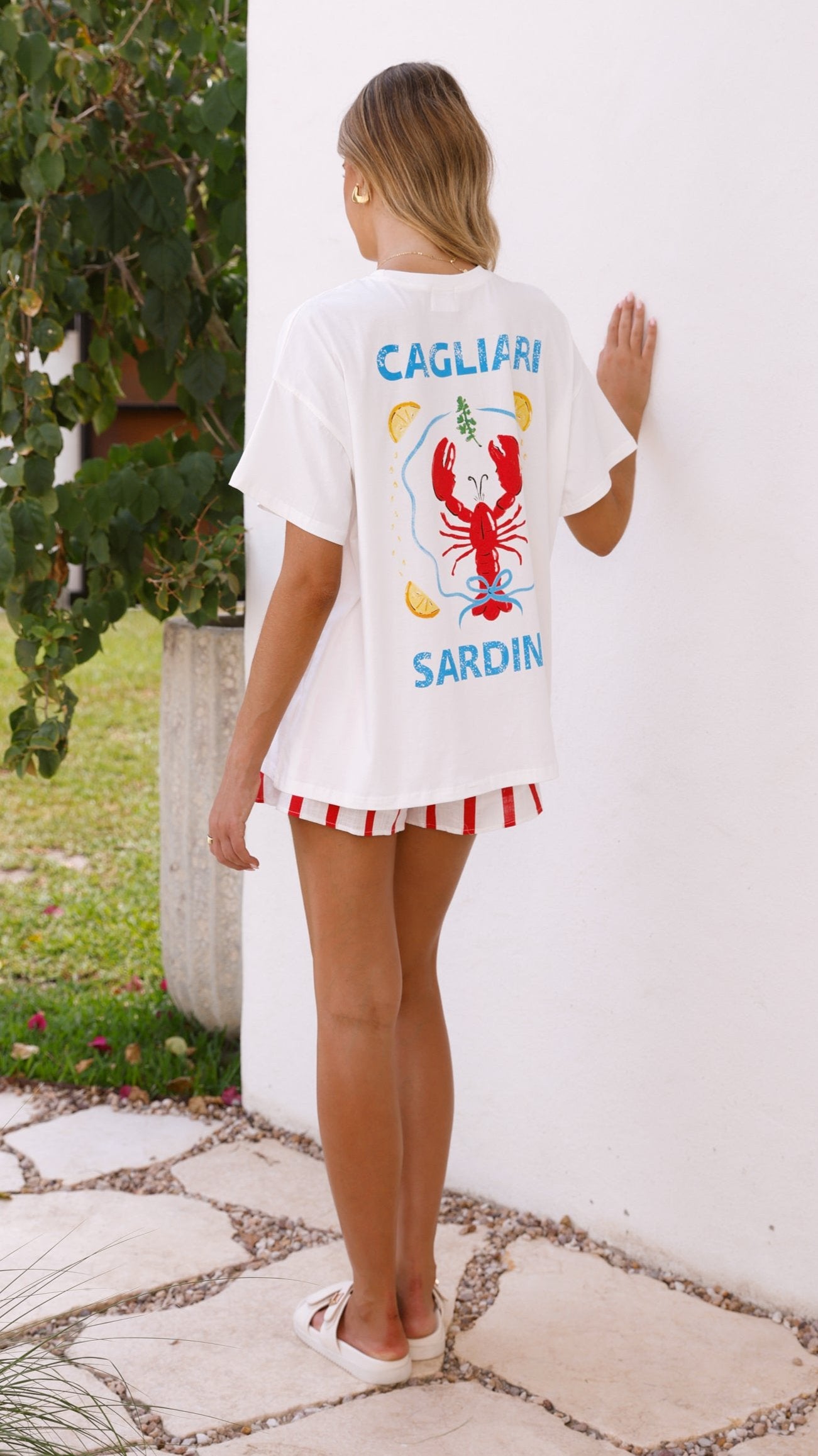 Sardinia Top & Shorts Set - Lobster