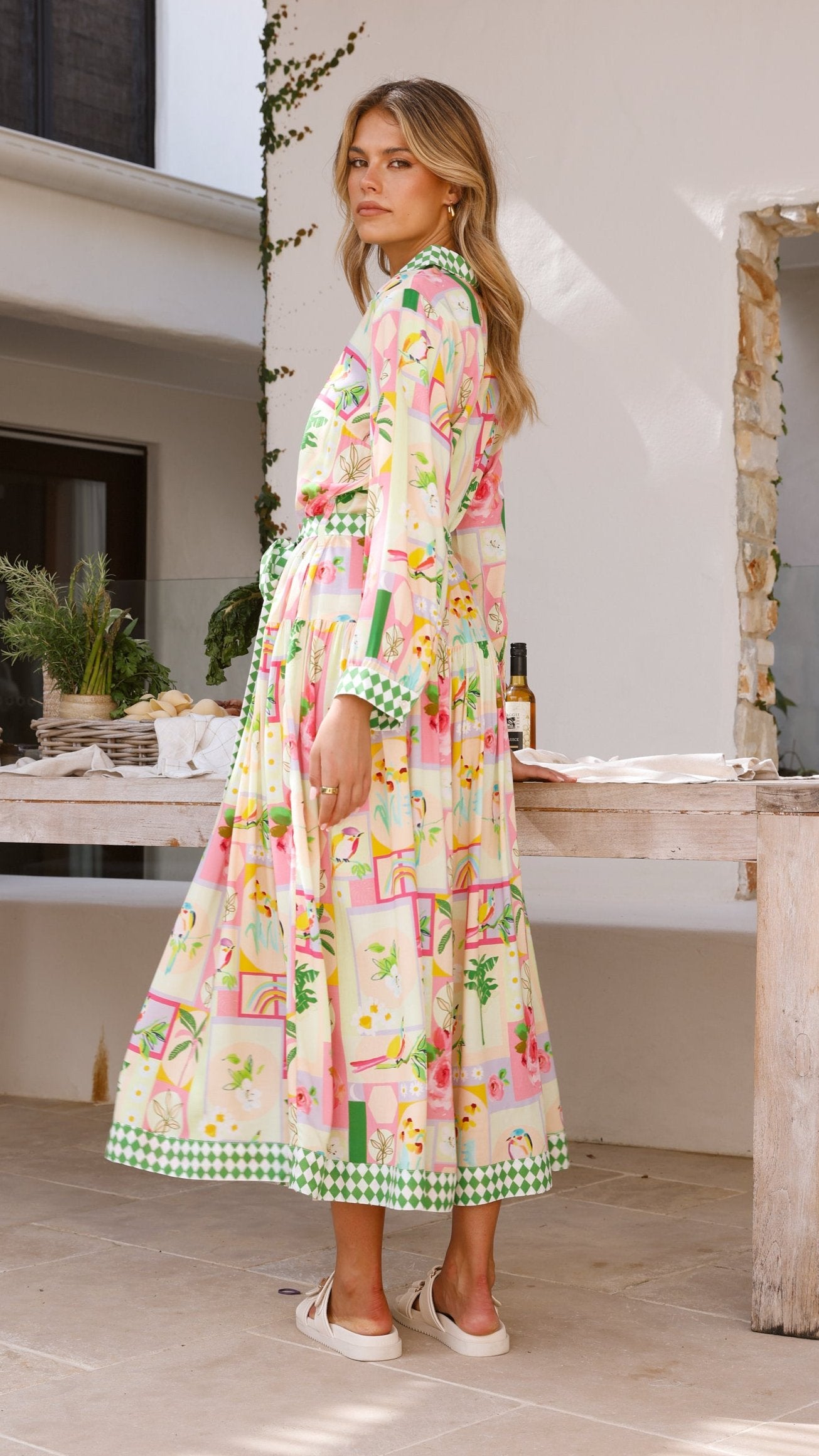 Sander Maxi Dress - Rose Print