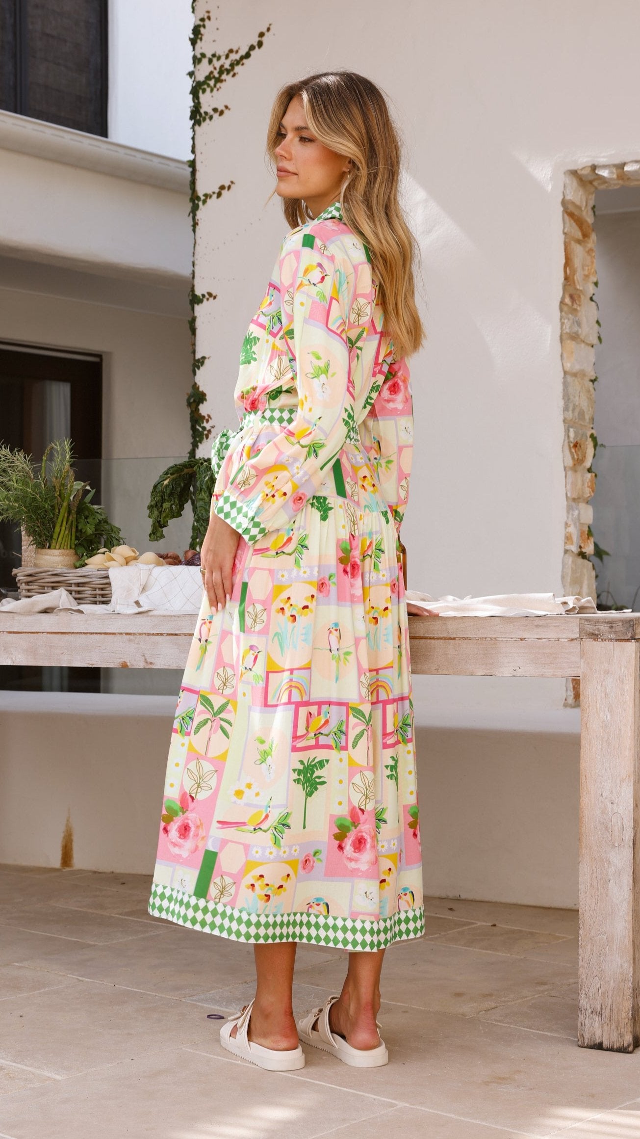 Sander Maxi Dress - Rose Print