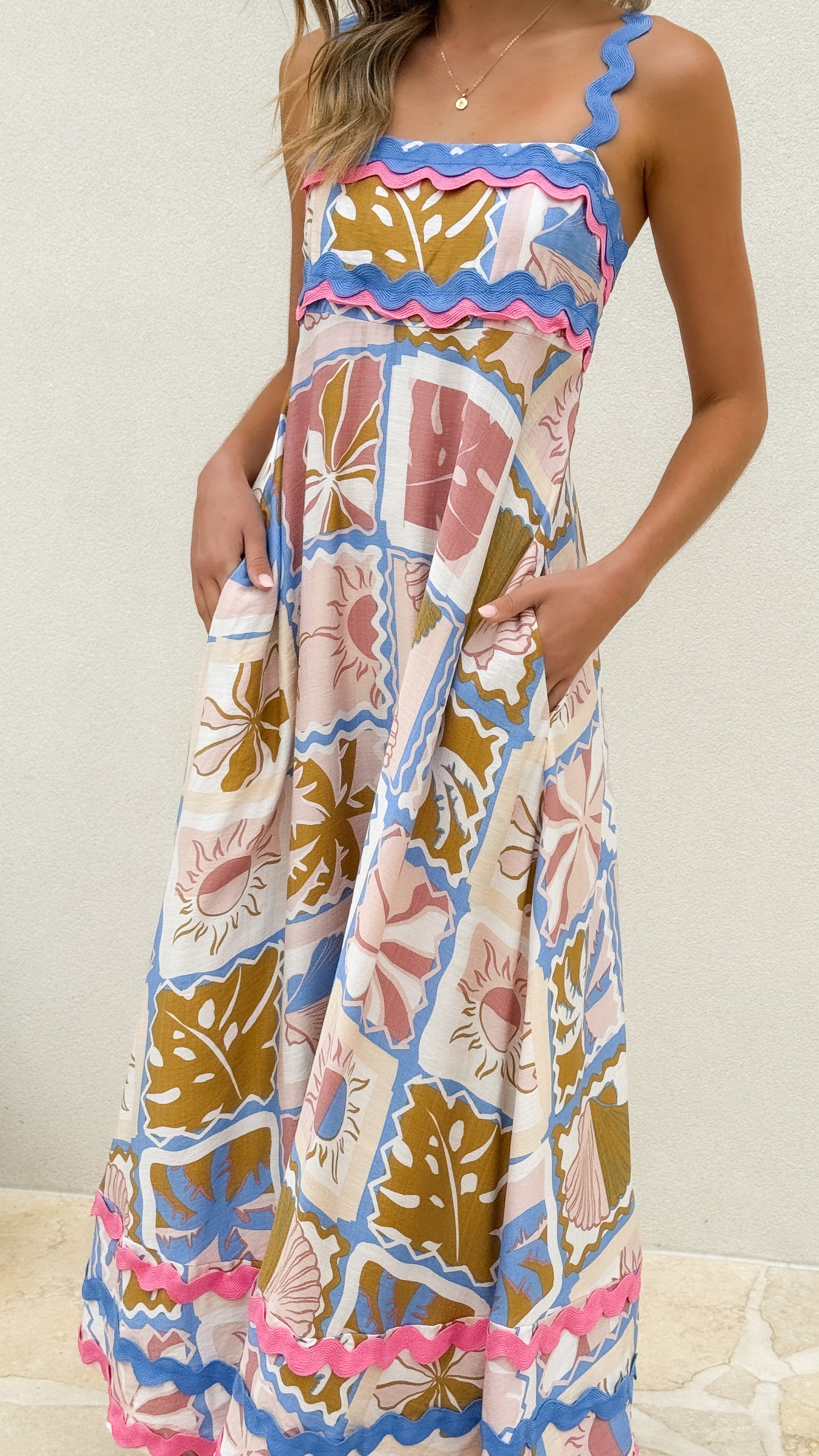 Arabella Maxi Dress - Bahamas Print