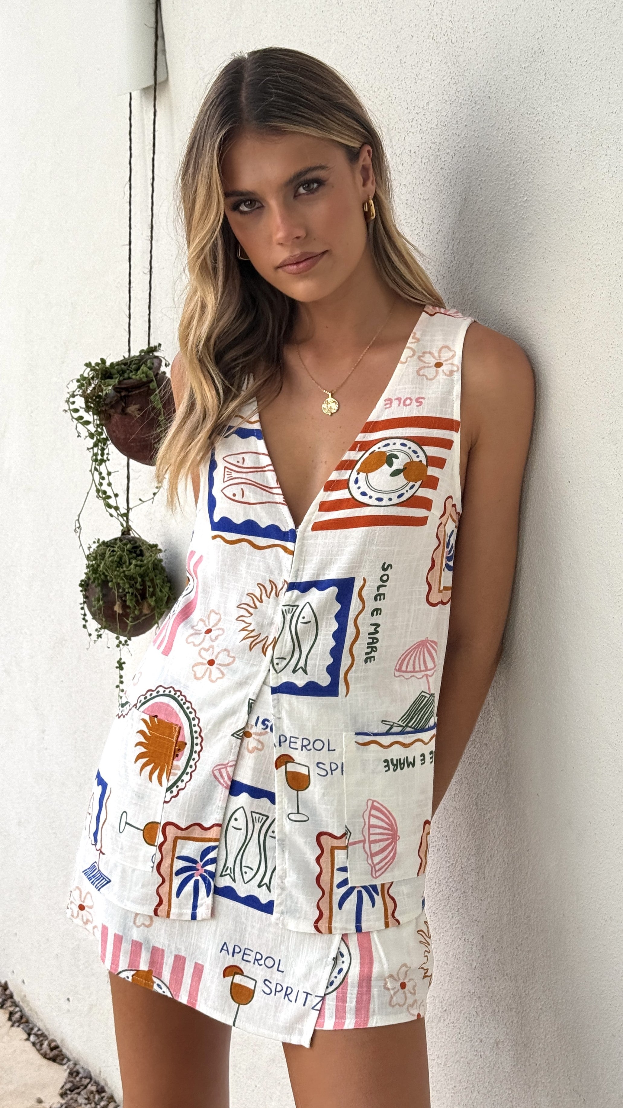 Dali Skort - Ocean Oasis Print