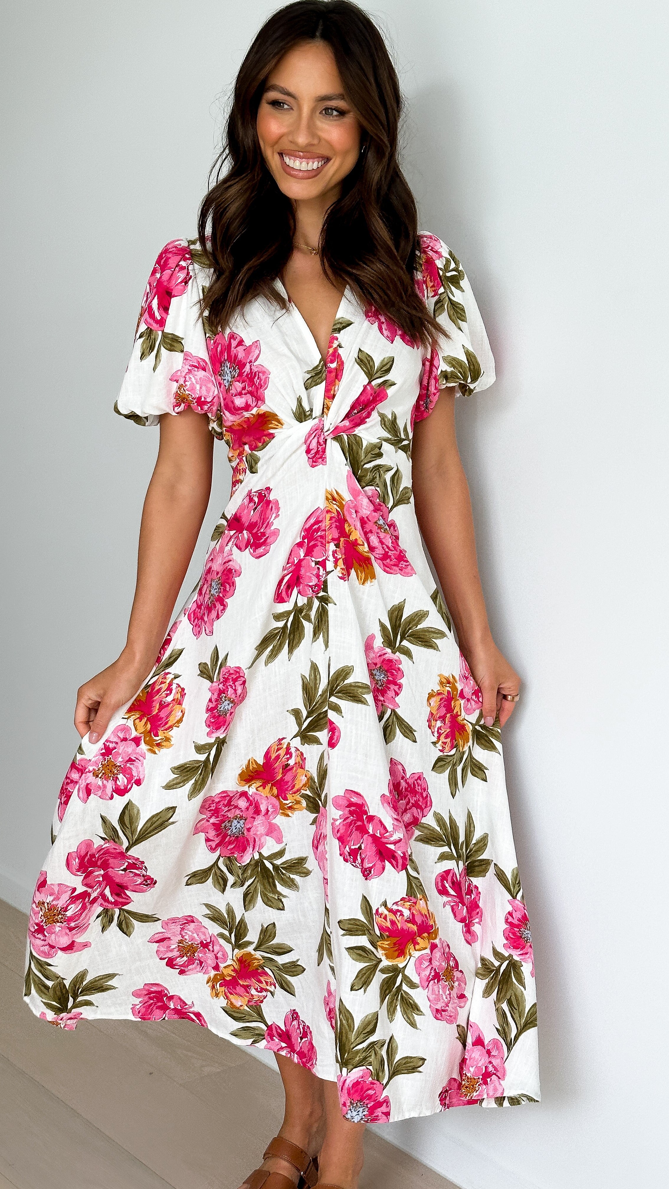 Blaire Midi Dress - Bonita Floral